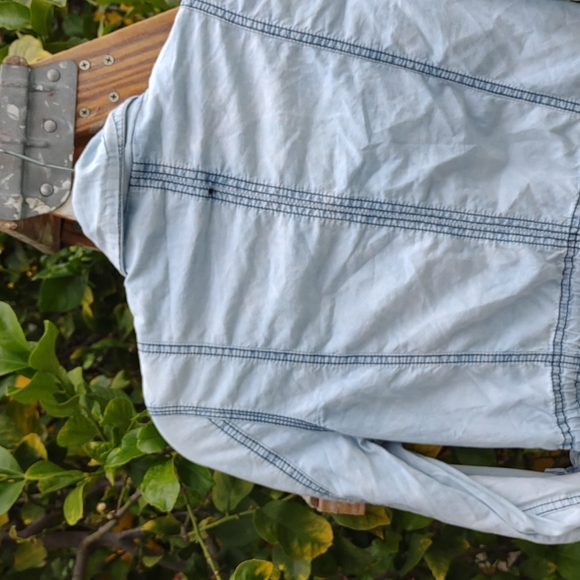 Ashley Lightweight Light Wash Denim Utility Jacket M - Picture 7 of 9